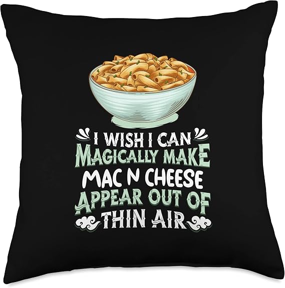 Mac N Cheese - Pasta Snack Magical Macaroni And Cheese Throw Pillow