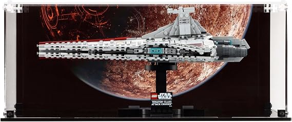 Display Case Compatible With Lego 75441 Venator-Class Attack Cruiser, (Printed 1 Back Panel)