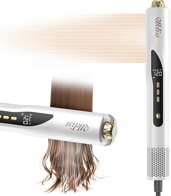 UKLISS Air Hair Straightener, Wet to Dry Straight Ionic Hair Dryer, Straightener and Styler All in One, Professional Blow Dryer Less Breakage, More