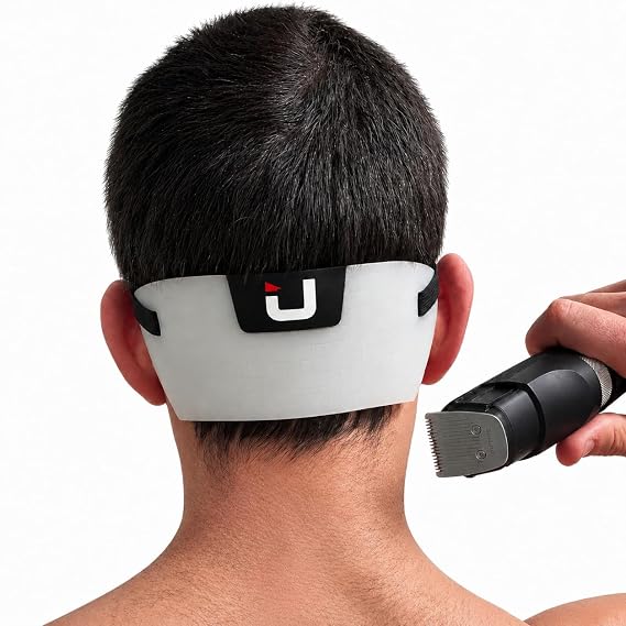 EdgUp Neckline Shaving Template for Men Hands-Free DIY Haircut & Fade Guide, Flexible Silicone Neckline Trimmer Stencil, Original Since 2012
