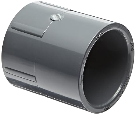 PVC Pipe Fitting, Adapter, Schedule 80, Gray, 1/4" NPT Female x Slip Socket