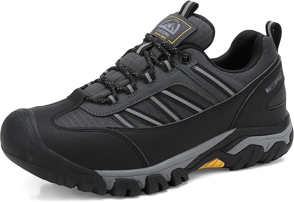 Mens Waterproof Walking Shoes Hiking Trainers Trekking