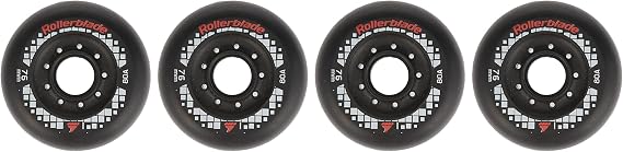 Rollerblade Apex 76mm 80A Wheels, 4 Pack