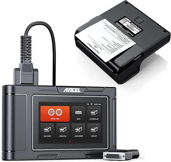ANCEL HD3600 Heavy Equipment Diagnostic Tool with ANCEL HD001 Exclusive Printer