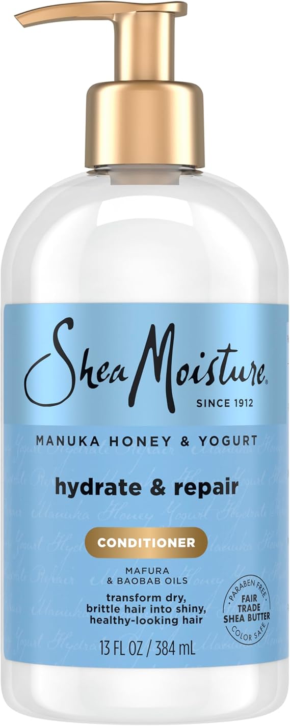 SHEA MOISTURE Manuka Honey and Yogurt Hydrate Plus Repair Conditioner for Unisex 13 oz Conditioner, White