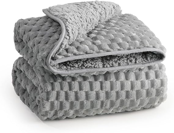Fleece Sherpa Weighted Blanket for Teens, Ultra Soft Fuzzy, 36"x48" 3lbs