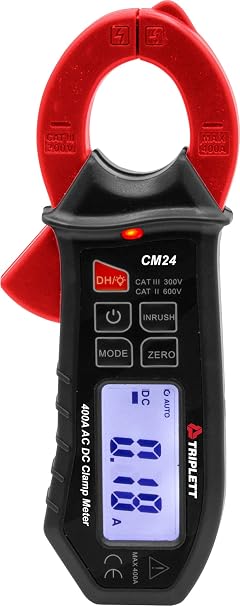 Triplett CM24 400A AC/DC Mini Clamp Meter with Inrush