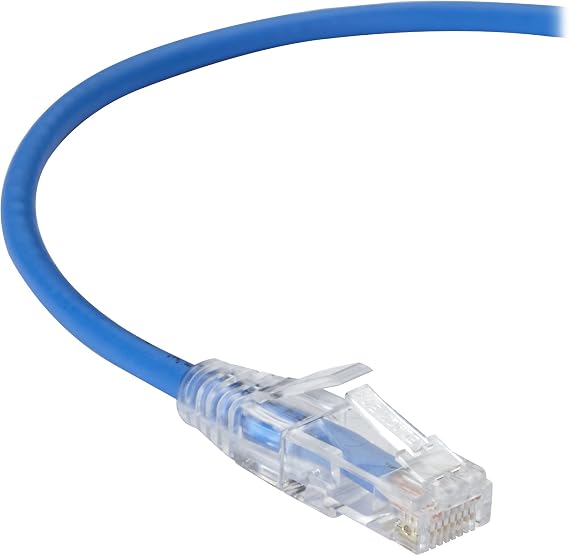 Black Box Slim-Net Cat.6 Patch Network Cable - 15 ft Category 6 Network Cable for Patch Panel, Network Device - First End: 1 x RJ-45 Male Network - Second End: 1 x RJ-45 Male Network - Patch Cable - B
