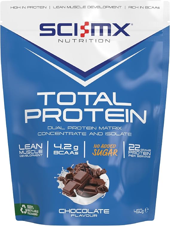 SCI-MX Total Protein Powder • Lean Muscle • Chocolate Flavour • 450g
