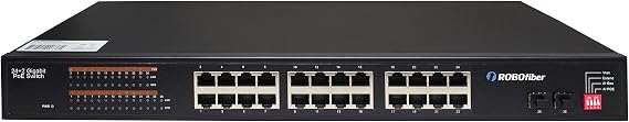 GES-2402A-PSE Gigabit Ethernet 24+2 Gigabit Ports high Power POE Switch (350W Budget)