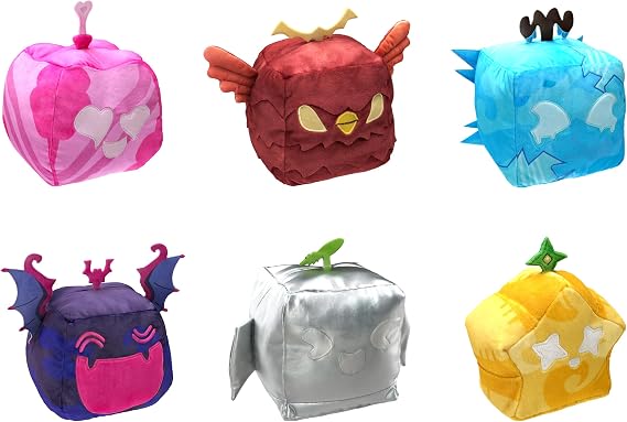 Blox Fruits-8 Collectible Plush S1: With Coveted DLC Code