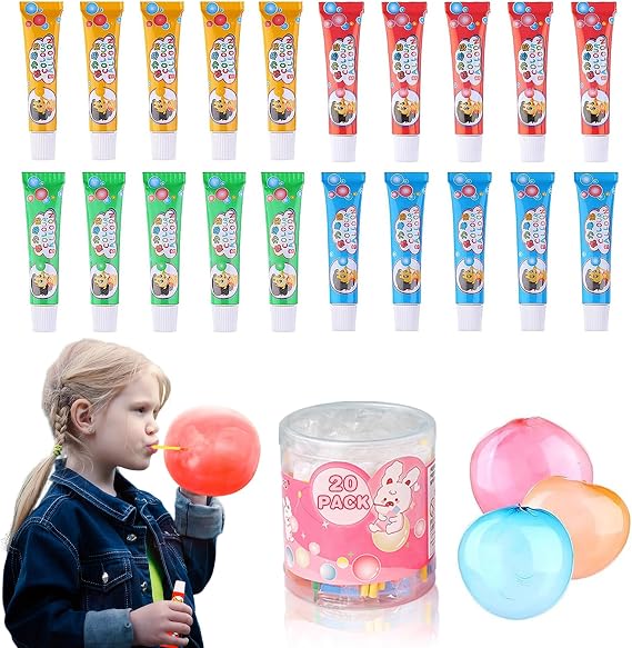 20Pcs Blow Plastic Bubbles Plastic Bubbles Toys Large Bubble Balloons for Schools Party Birthday Gift