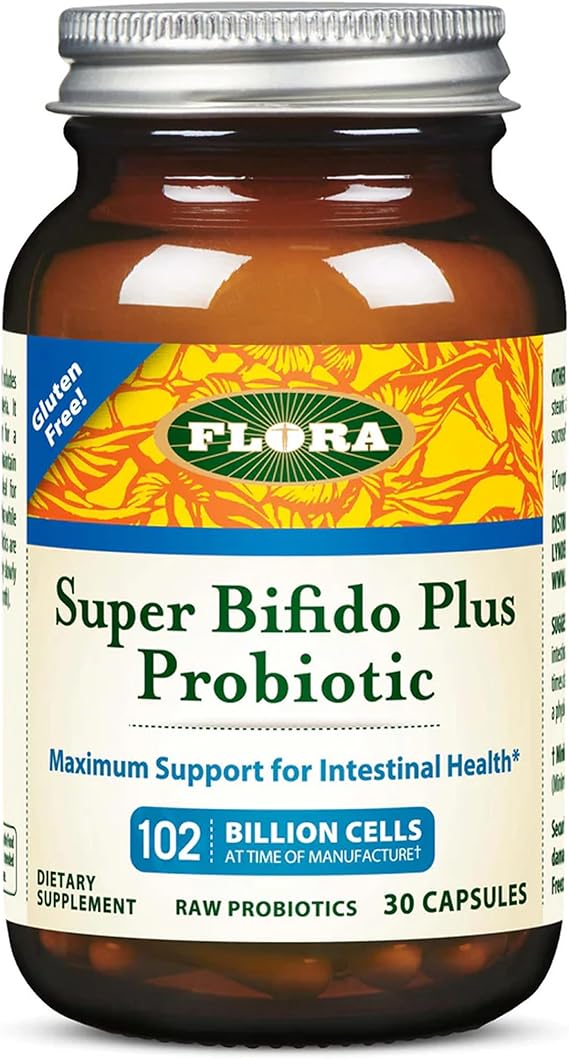 FloraHealth Super Bifido Plus Probiotic, 8 Strains, 102B CFU, 30 Veg Caps