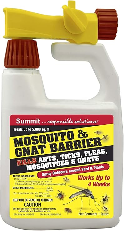 Mosquito & Gnat Barrier, Hose-End Sprayer, Qt.