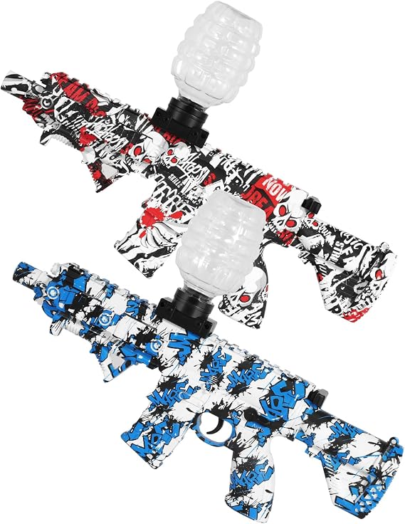 MARSIDON 2 Set Electric Gel Splatter, Full Auto Splatter Blasters, Outdoor Team Game, Ages 14 & Up(Red+Blue