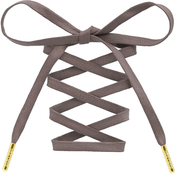 Flat Waxed Boot Shoelaces: Wax Cotton Shoe Laces with Metal Tips