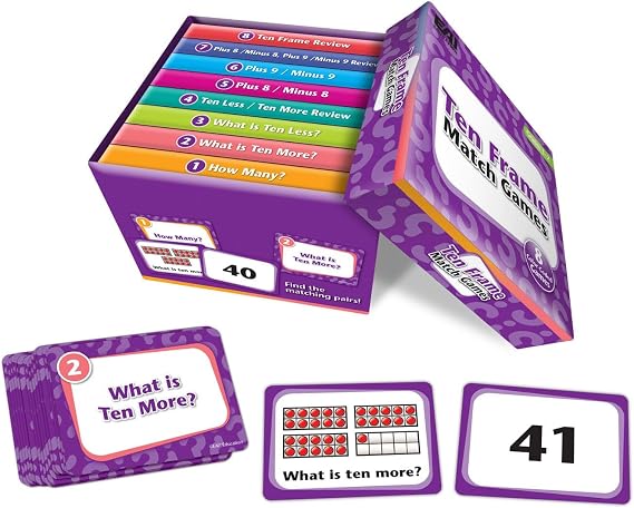 EAI Education Ten Frame Match Games: Grades 1-2