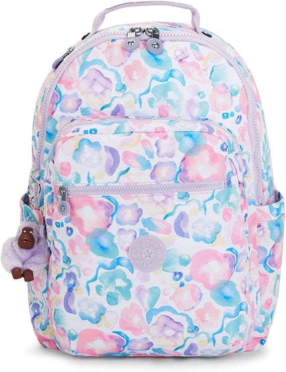 Kipling Women's Seoul 15" Laptop Backpack, Durable, Roomy with Padded Shoulder Straps, Built-In Protective Sleeve
