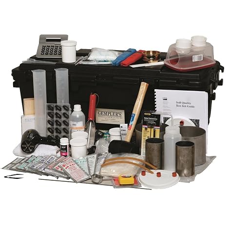 GEMPLERS Soil Testing Kit Based on USDA-Developed Kit to Diagnose Soil Problems & Health, Respiration, Salinity (EC), Aggregate Stability, Soil Structure Test, pH, Compaction & Quality Testing