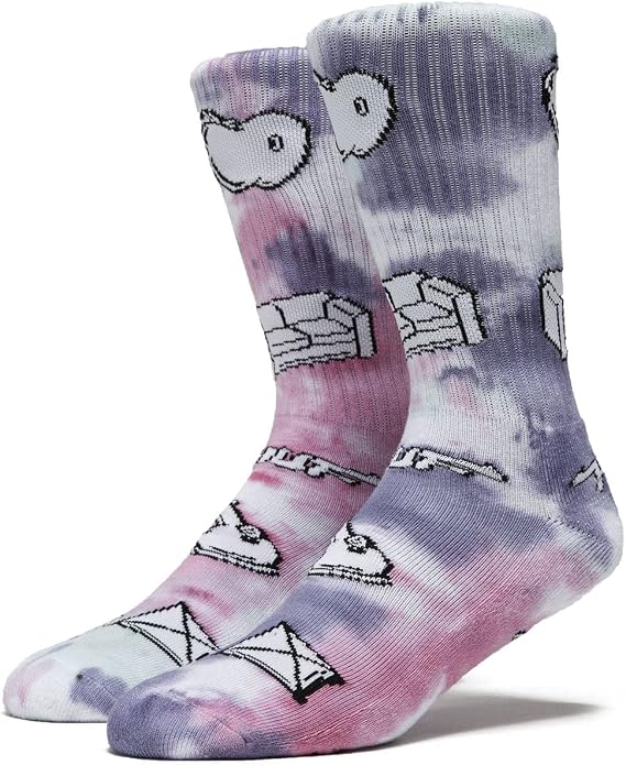 HUF Scatterbrain Crew Socks - Multi