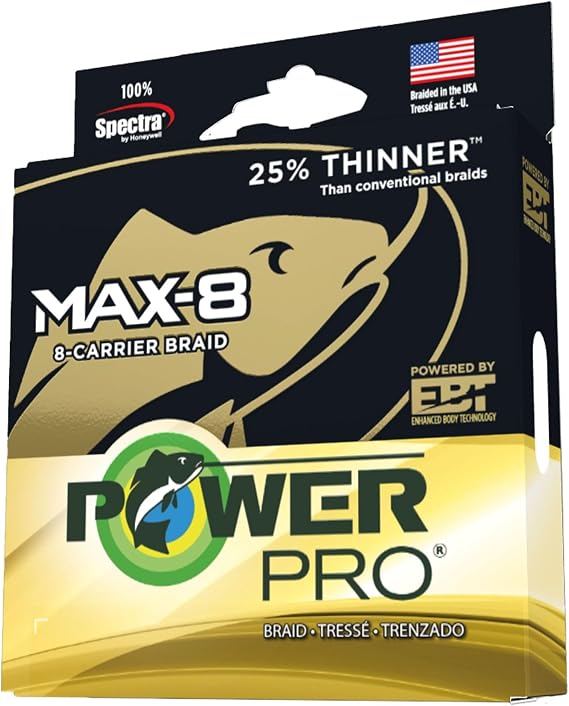 Power Pro Max-8 Braided Line 50lb 333yd Multicolor