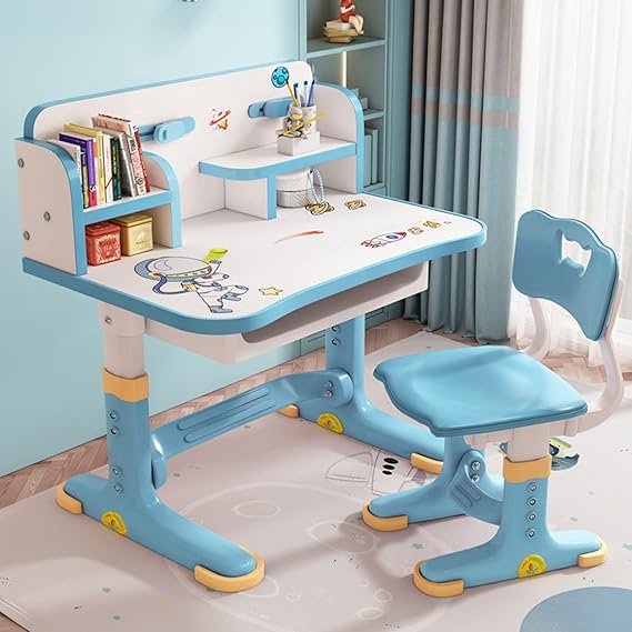 Height Adjustable Kids Desk and Chair Set, Kids Desk and Chair Set