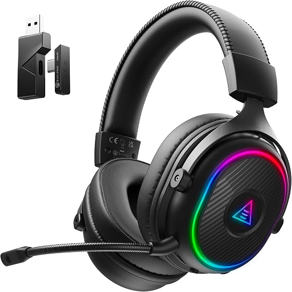 EKSA 2.4GHz Wireless Gaming Headset for PS5,PC,PS4,Switch,Mobile,Mac