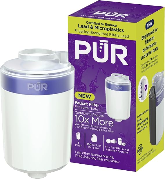 PUR Faucet Water Filter Replacement, Compatible with All PUR Systems
