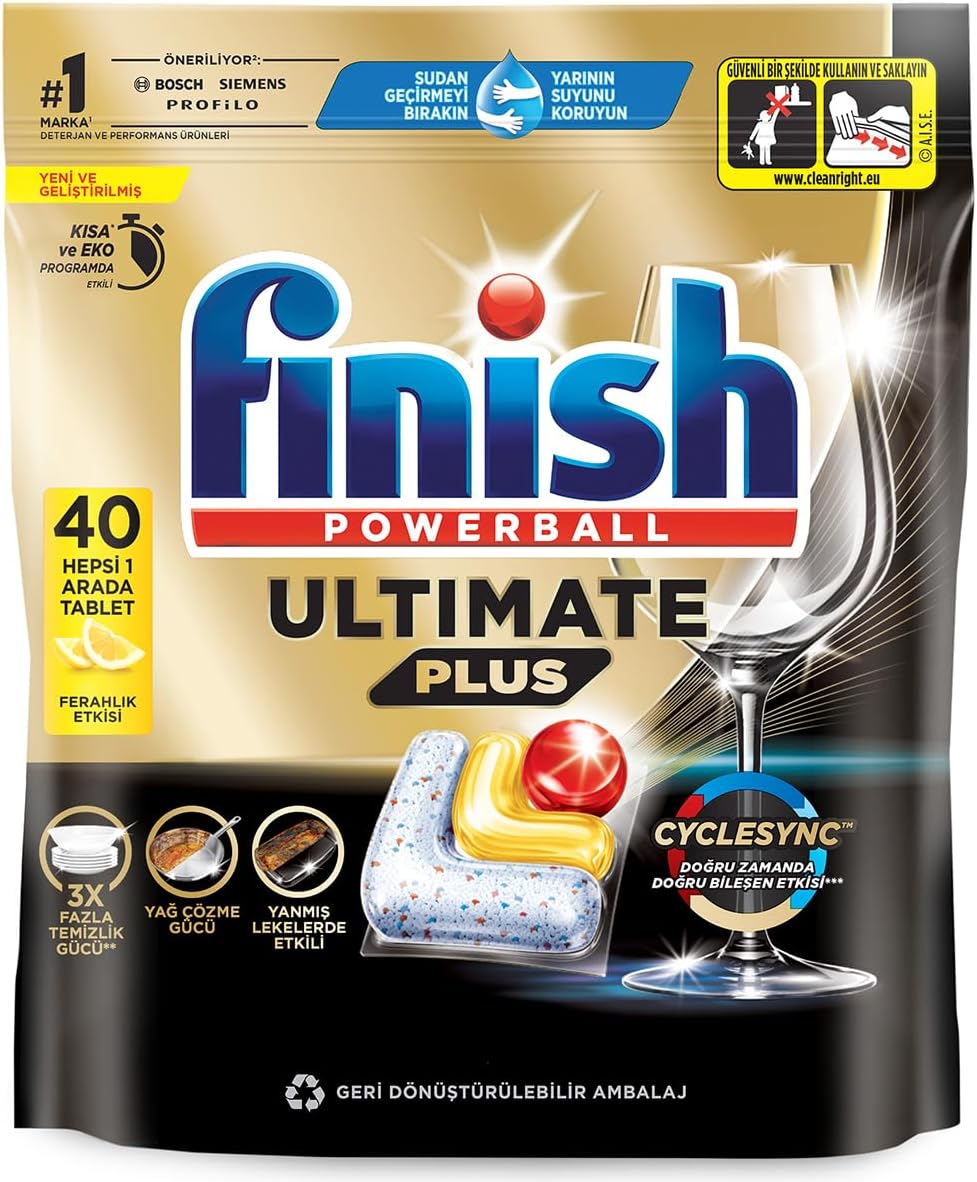 Finish Ultimate Plus Lemon 40s