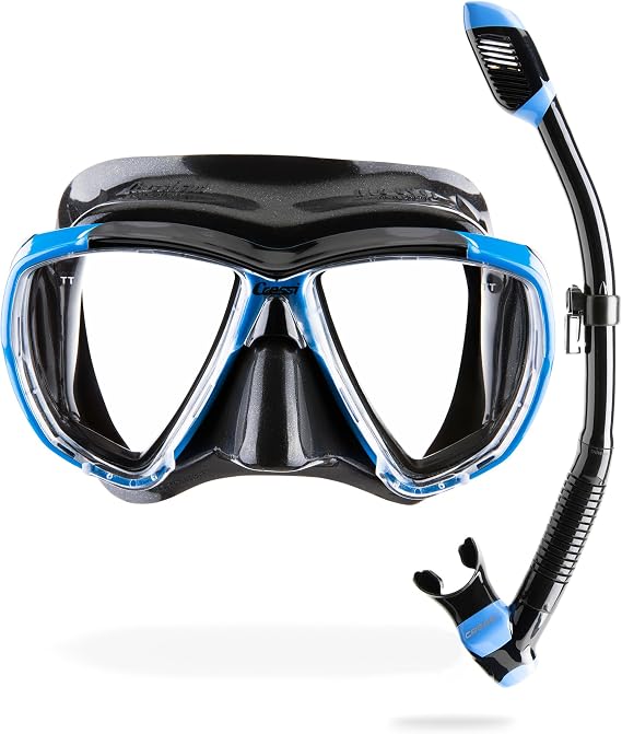 Cressi High Performance Snorkeling Kit - Adult Diving Mask and Snorkel - Big Eyes & Supernova Dry- Designed in Italy
