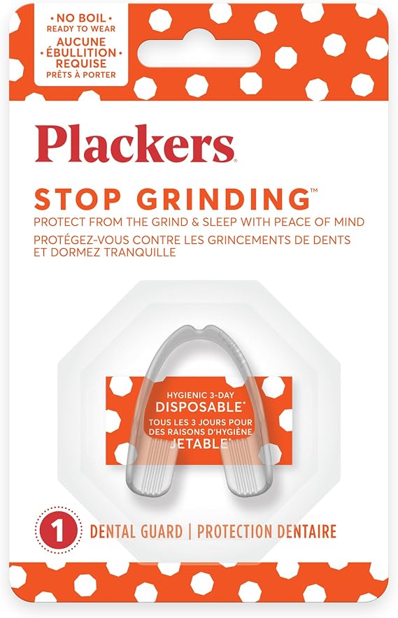 Plackers Grind No More Dental Guard for Grinding Teeth at Night, 1 Count