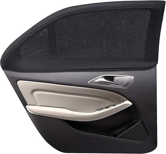 4 Pack Car Side Window Sun Shade for 2016-2024 2025 Cadillac XT5, Breathable Mesh Car Seat Sunshade Baby UV Rays Protection Back Seat Privacy Mesh Cover