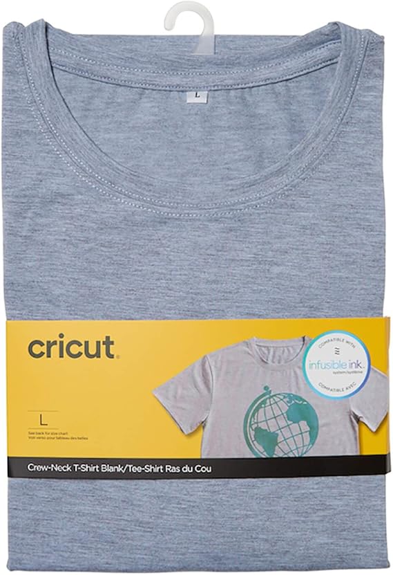 Cricut Mens Cricut Infusible Ink Blanks, Gray, Large US
