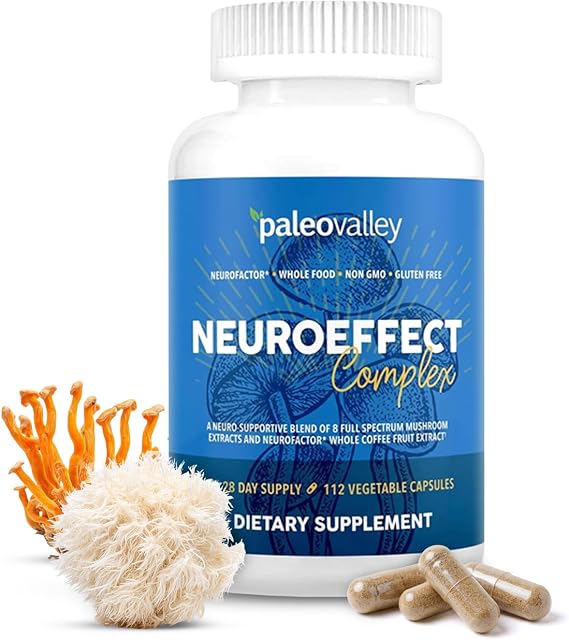 Paleovalley Mushroom Supplement, NeuroEffect, 8 Real Mushrooms