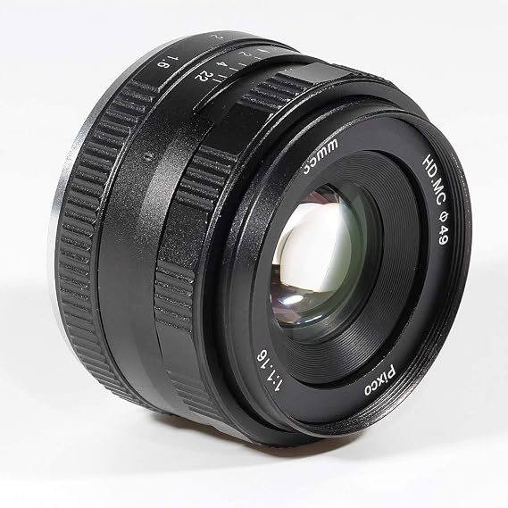35mm F/1.6 Large Aperture HD MC Manual Prime Fixed Lens APS-C for Sony E Mount Series Mirrorless Cameras A6400 A7III A7RIII Alpha a9 Alpha 7R Alpha 7 A6300