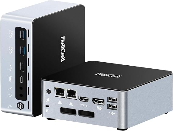 Mini PC, 12th Gen Twin Lake-N150 Processor Mini Computer, Dual 2.5 G RJ45 LAN, Win 11 Pro Micro Desktop PC, DP/HD/USB-C Triple 4K Display, Barebone NO RAM NO Storage