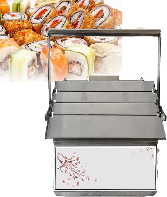 Square Sushi Rolling Machine, Diy Manual Sushi Maker For High Efficiency Roll Making, Perfect For Crafting Sushi Roller With Rice,Vegetables,And Meat.