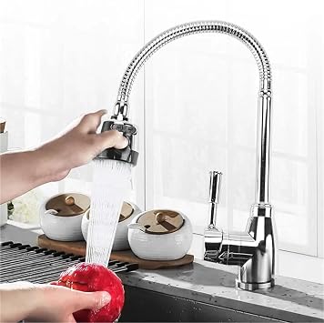 Kitchen Rotatable Spout Single Handle Sink Basin Faucet Adjustable Solid Brass Pull Down Deck Mounted Spray Mixer Tap