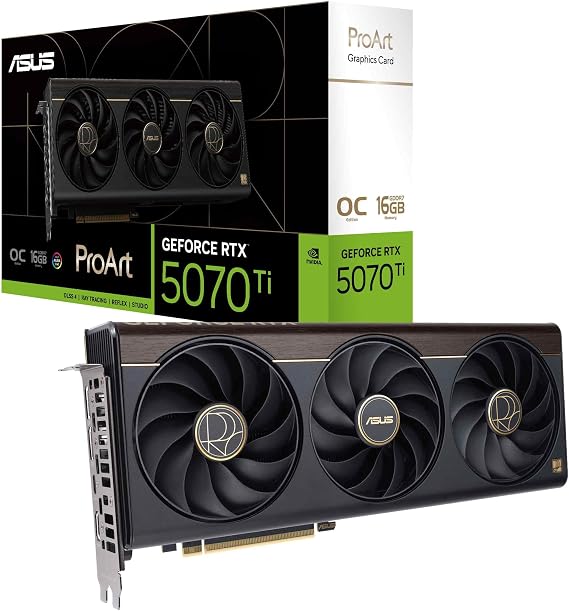 ASUS ProArt GeForce RTX 5070 Ti 16GB GDDR7 OC Edition Ekran Kartı