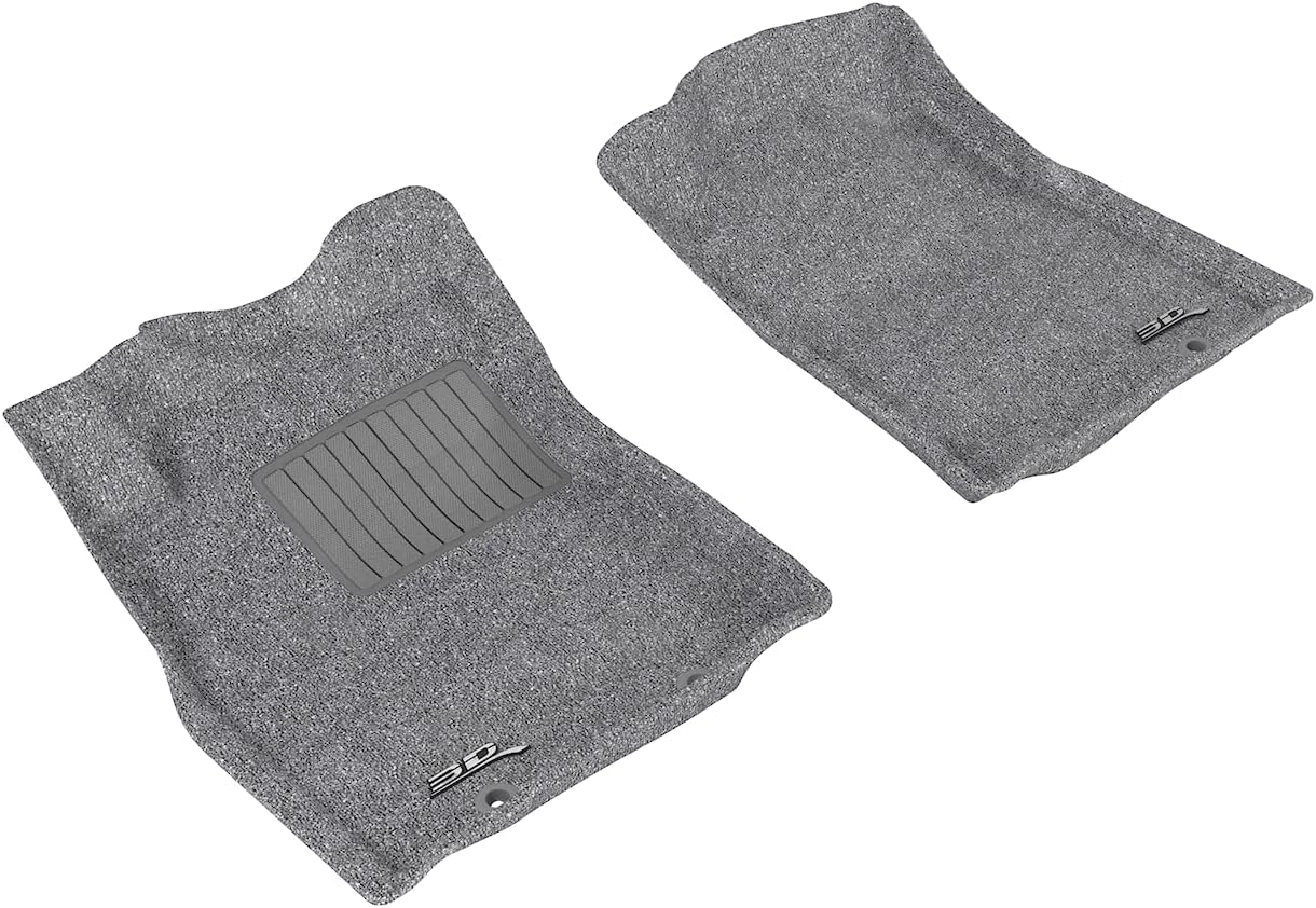 3D MAXpider Front Row Custom Fit Floor Mat for Select Models - Carpet Gray