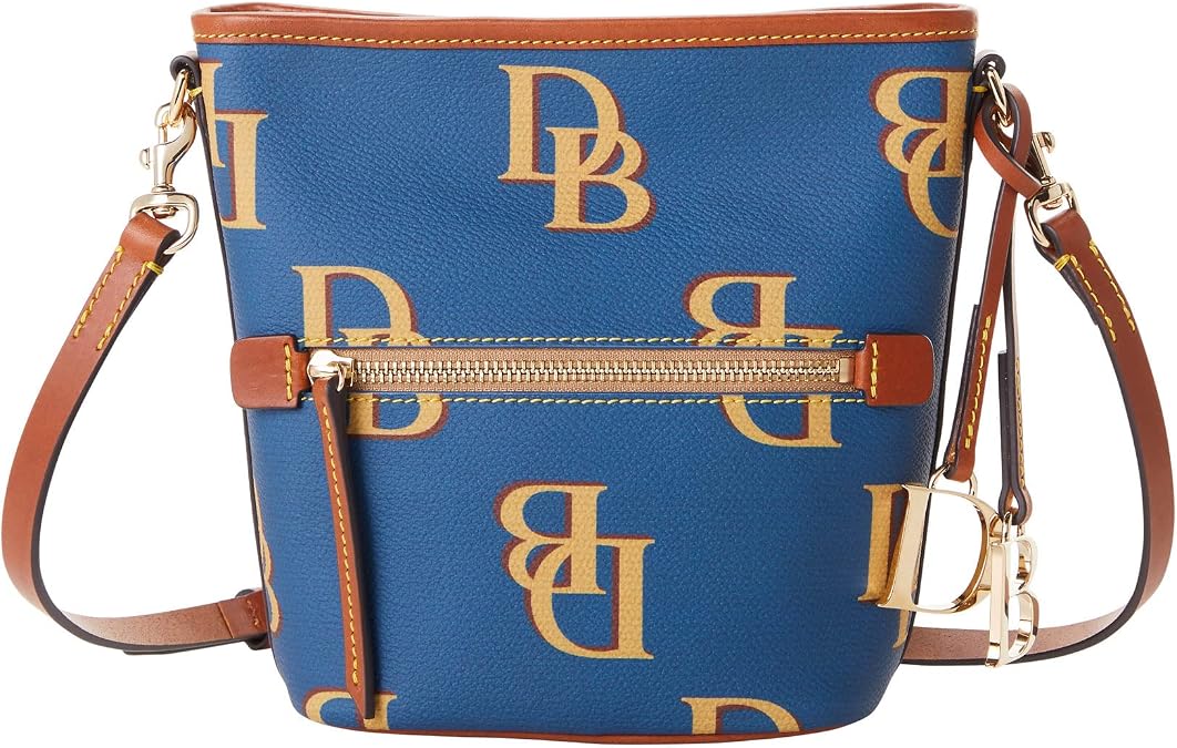 Dooney & Bourke Handbag, Monogram Small Zip Sac Shoulder Bag - Jeans