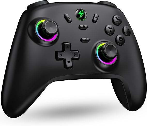 NinjaPlusOX Switch Controller for Nintendo Switch1/2/Lite/OLED, Hall Joystick Wireless Switch Pro Controller support iOS/Android/Windows, Nintendo Switch Gamepad with Turbo/Motion Control