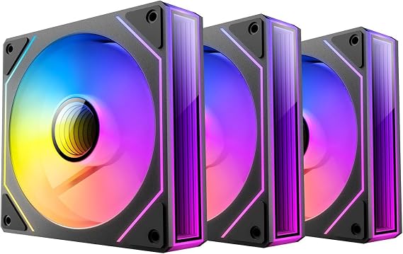 Antec Vision 120 Reverse ARGB, 3x120mm PWM Ters Fan, Infinity Mirror, 37.2 CFM, Hydraulic Bearing, 4-Pin, Kasa Fanı 3'lü Paket
