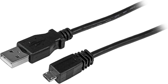 StarTech 10ft/3m USB-A to Micro-B Cable - USB 2.0 - Black (UUSBHAUB10) | Up to 480Mbps, Aluminum-mylar foil with braided shielding, Durable PVC construction