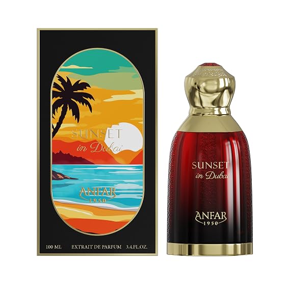 AROMA CONCEPTS Sunset in Dubai Anfar Unisex EDP Perfume 3.4 Fl Oz Fragrance for Unisex