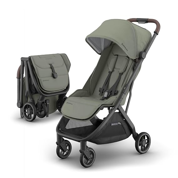 UPPAbaby Minu V3 Travel Stroller - Lightweight & Compact - Evelyn