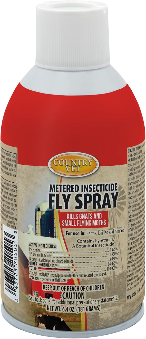 Zep Enforcer 34-2050CVA Country Vet Metered Fly Control Spray, Refill, 30 Day Supply, Brown/A