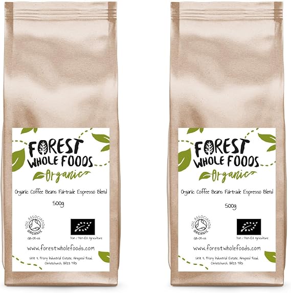 Organic Coffee Beans Fairtrade Espresso Blend - Forest Whole Foods (1kg)