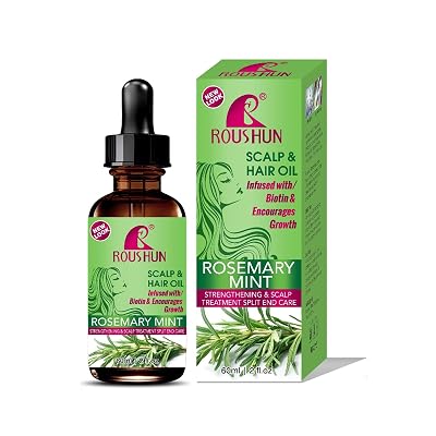 Rosemary Hair Oil for Scalp & Nourishes, Light Weight, Thickening Moisture and Hair Loss Regrowth, Growth for Dry Damaged Hair Care