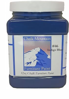 Quality Chalk Furniture Paint. Zero VOC and Low Odor. 54 Beachy and Earthy Colors. 32 oz, 46